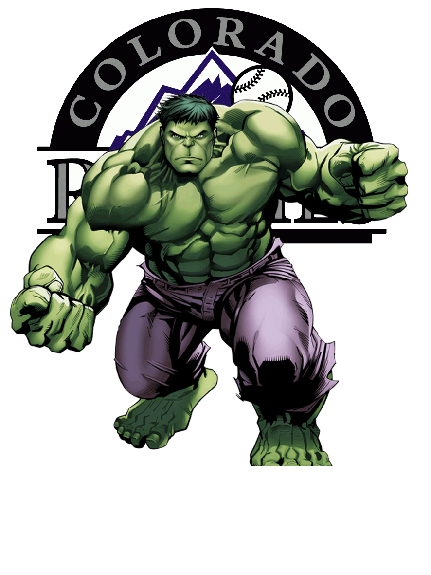 Colorado Rockies Hulk Logo vinyl decal